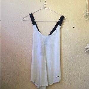 Nike Grey and Black Criss Cross Tank Top